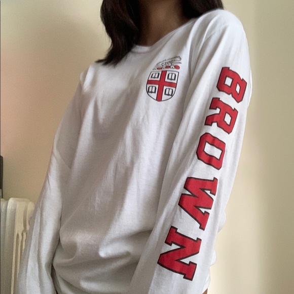 brown university champion long-sleeve shirt - Picture 2 of 6
